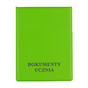 Okładka na dokumenty ucznia Biurfol, zielona