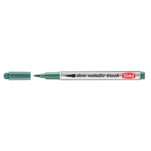 Pisak pędzelkowy Toma Deco Metallic Brush 1.0-3.0mm, Zielony