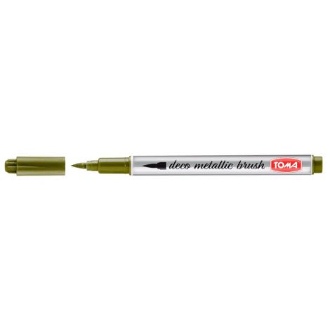 Pisak pędzelkowy Toma Deco Metallic Brush 1.0-3.0mm, Złoty