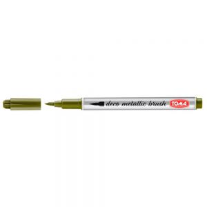 Pisak pędzelkowy Toma Deco Metallic Brush 1.0-3.0mm, Złoty