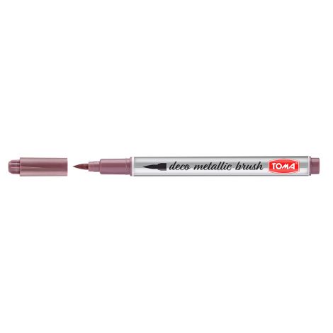 Pisak pędzelkowy Toma Deco Metallic Brush 1.0-3.0mm, Różowy