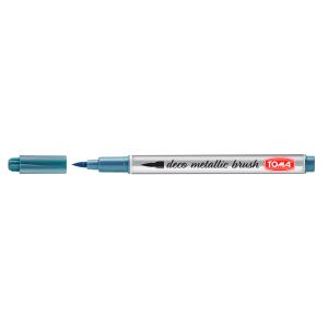 Pisak pędzelkowy Toma Deco Metallic Brush 1.0-3.0mm, Niebieski