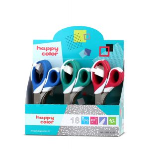 Nożyczki Happy Color z uchwytem dwukolorowym, 20cm