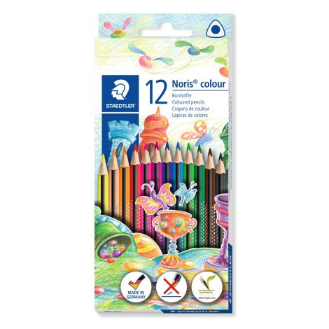 Kredki ołówkowe Staedtler Noris Colour Wopex trójkątne, 12 kolorów