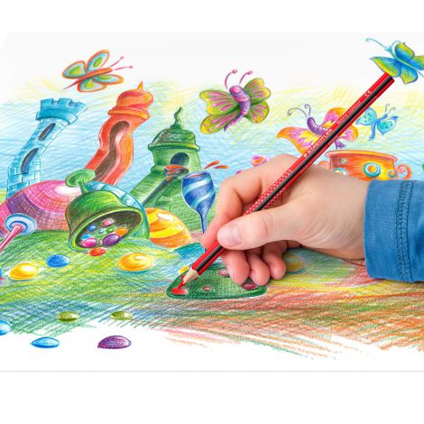 Kredki ołówkowe Staedtler Noris Colour Wopex trójkątne, 12 kolorów - 5