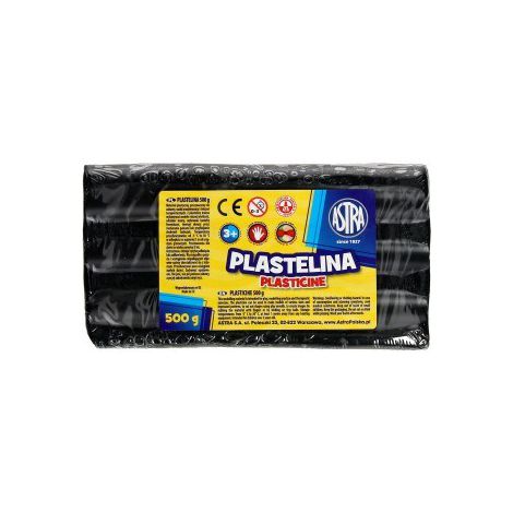 Plastelina Astra, 0.5 kg, czarna