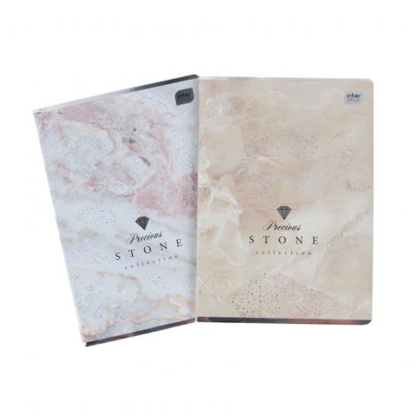 Zeszyt Interdruk Metallic Stone A5/60/70g kratka