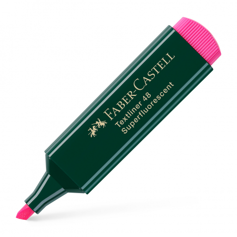 Zakreślacz Faber-Castell 48, różowy - 3