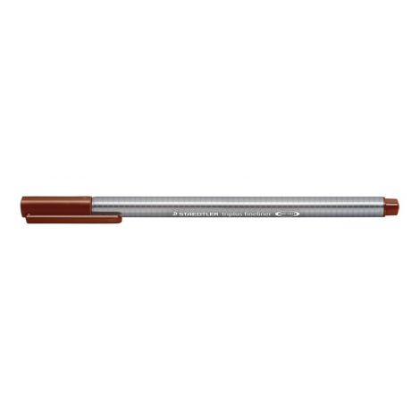 Cienkopis Staedtler Triplus, trójkątny, 0.3mm, brązowy ciemny - 2