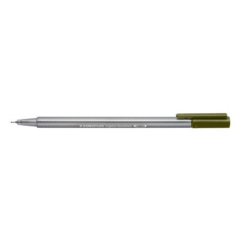 Cienkopis Staedtler Triplus, trójkątny, 0.3mm, oliwkowy