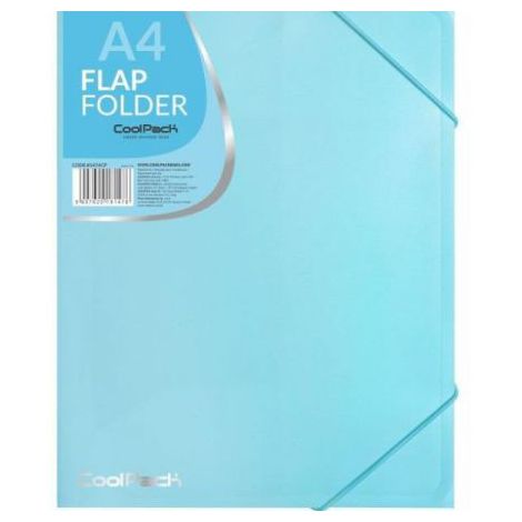 Teczka CoolPack A4 Pastel z gumką, Niebieska