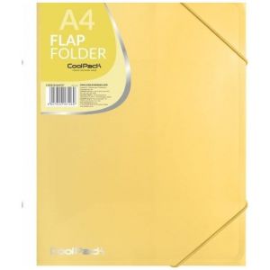 Teczka CoolPack A4 Pastel z gumką, Żółta
