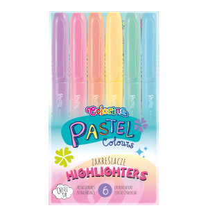 Zakreślacze Colorino pastelowe, 6 kolorów