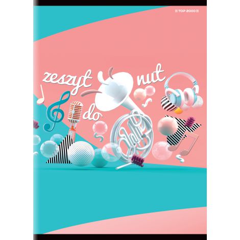 Zeszyt do nut Top 2000 Muzyka A4/16 - 2