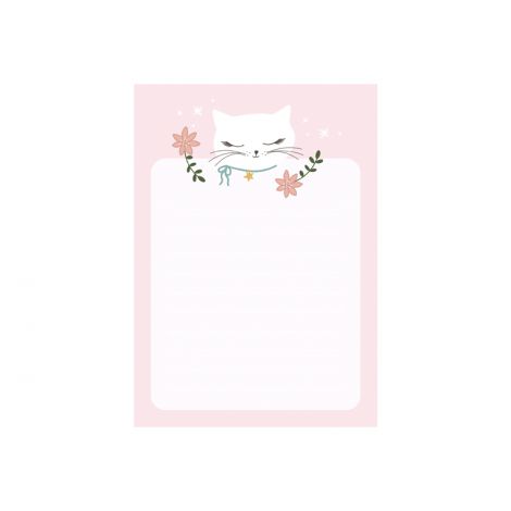 Notes PartyDeco Kotek z wyrywanymi kartkami 8.5x12cm/40/90g