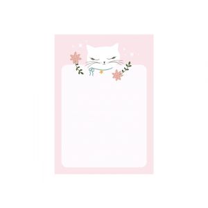 Notes PartyDeco Kotek z wyrywanymi kartkami 8.5x12cm/40/90g