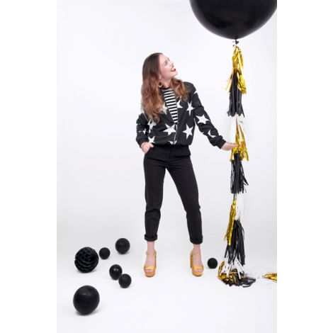 Balon okrągły, 1 m, Pastel Black - 2