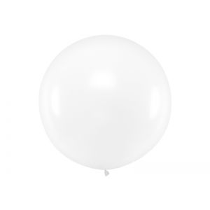 Balon okrągły, 1 m, Pastel Clear