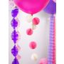 Balon okrągły, 1 m, Pastel Fuchsia - 7