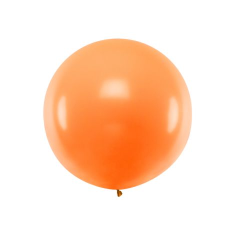 Balon okrągły, 1 m, Pastel Orange