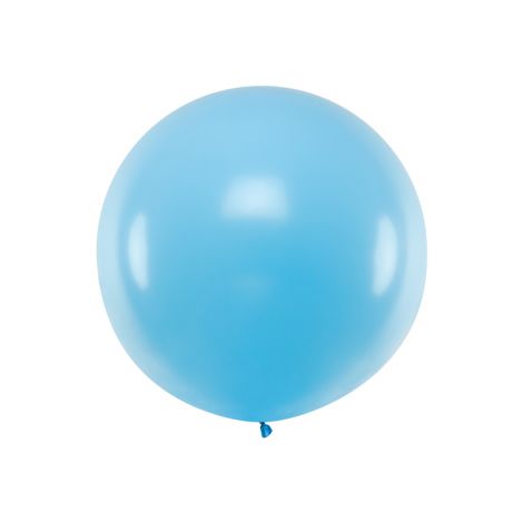 Balon okrągły, 1 m, Pastel Sky-Blue