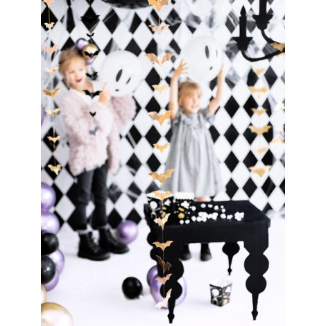 Girlanda Nietoperze, 1,5 m, złoty - 2