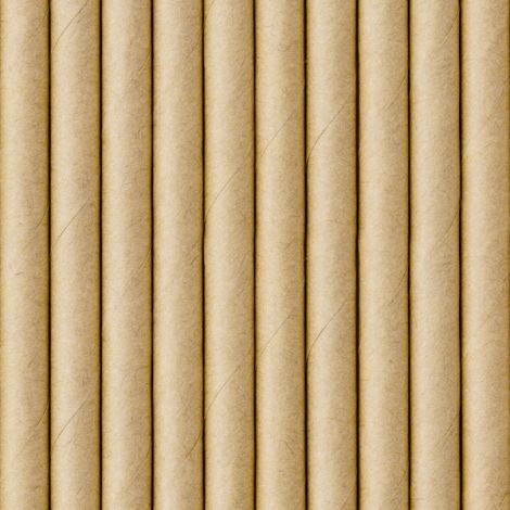 Słomki papierowe, kraft, 19.5cm, 10 sztuk