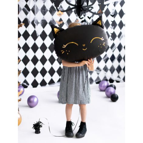 Balon foliowy Kotek, 48x36cm, czarny - 3