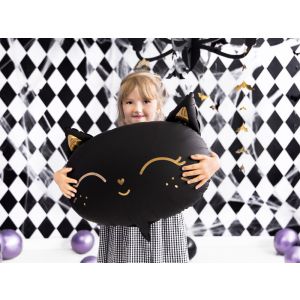 Balon foliowy Kotek, 48x36cm, czarny