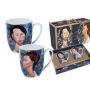 Komplet dwóch kubków Carmani 450ml - A. Modigliani, Lunia Czechowska i Leopold Zborowski - 2