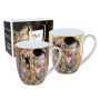 Komplet dwóch kubków Carmani 450ml - G. Klimt, Pocałunek - 2