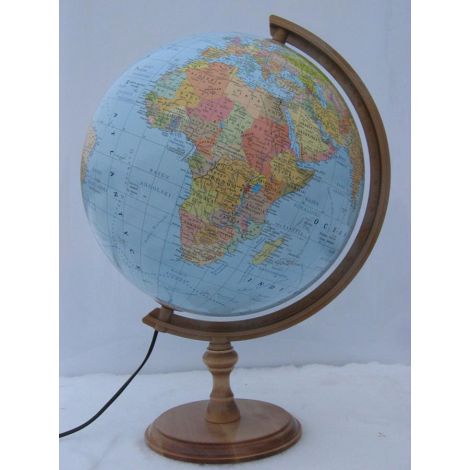 Globus Zachem fizyczno-polityczny, podświetlany, 32cm - 2
