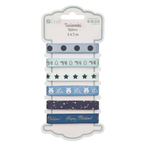 Tasiemki satynowe dpCraft Winter Bear, 6x2m