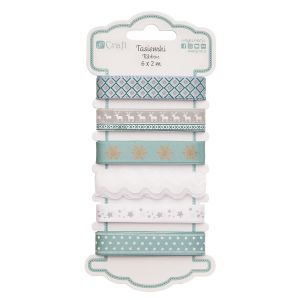 Tasiemki satynowe dpCraft Azure Serenity, 6x2m