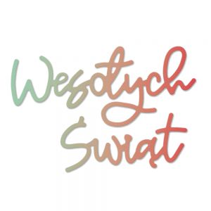 Wykrojnik dpCraft Napis Wesołych Świąt