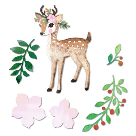 Zestaw Wykrojników dpCraft Boho Bambi, 6szt