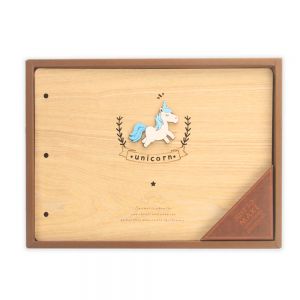 Album Drewniany dpCraft 190x270mm, Jednorożec, 28 kart