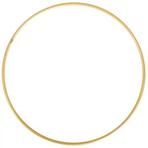 Obręcz metalowa dpCraft 25cm, Złota