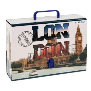 Teczka z rączką Starpak A4/90mm, London