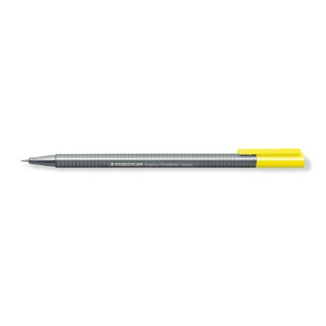 Cienkopis Staedtler Triplus, trójkątny, 0.3mm, żółty neon