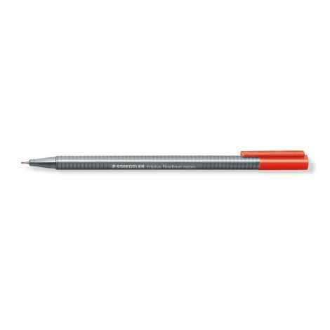 Cienkopis Staedtler Triplus, trójkątny, 0.3mm, czerwony neon