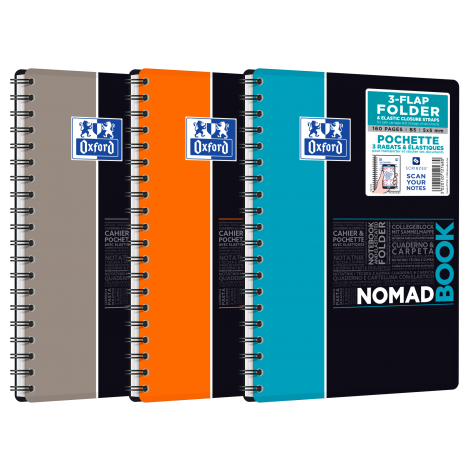 Kołonotatnik Oxford Student Nomadbook B5/80 kratka
