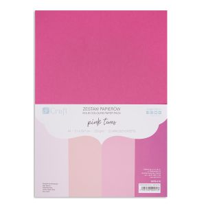 Zestaw papierów dpCraft A4/20/220g, Pink Tones