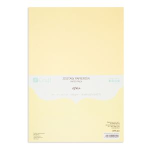 Zestaw papierów dpCraft A4/20/220g, Ecru