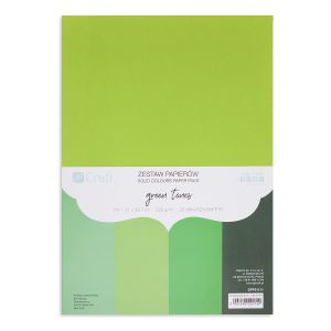 Zestaw papierów dpCraft A4/20/220g, Green Tones