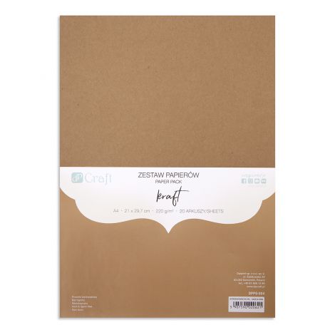 Zestaw papierów dpCraft A4/20/220g, Kraft