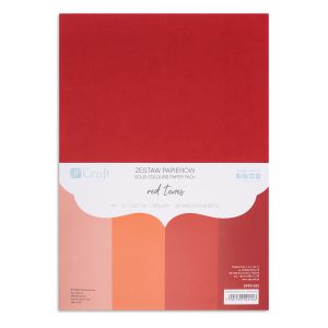 Zestaw papierów dpCraft A4/20/220g, Red Tones