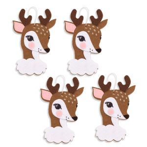 Kreatywna Dekoracja dpCraft z filcu Bambi, 4szt