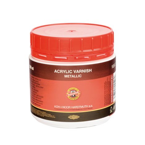 Werniks akrylowy Koh-i-Noor, metaliczny, 500ml
