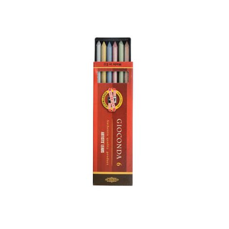 Grafity do ołówków mechanicznych Koh-i-Noor 5.6 mm, 6szt Metaliczne